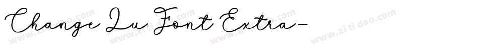 Change Lu Font Extra字体转换